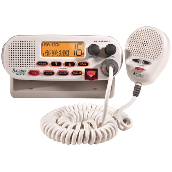 Cobra Electronics Cobra Marine ClassD DSC VHF Radio Flush Mount White MR F45D Zoro